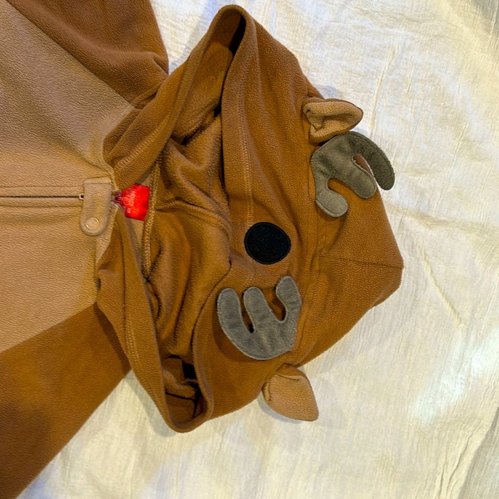 Reindeer footed pajamas